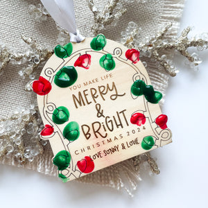 Fingerprint Christmas Ornament