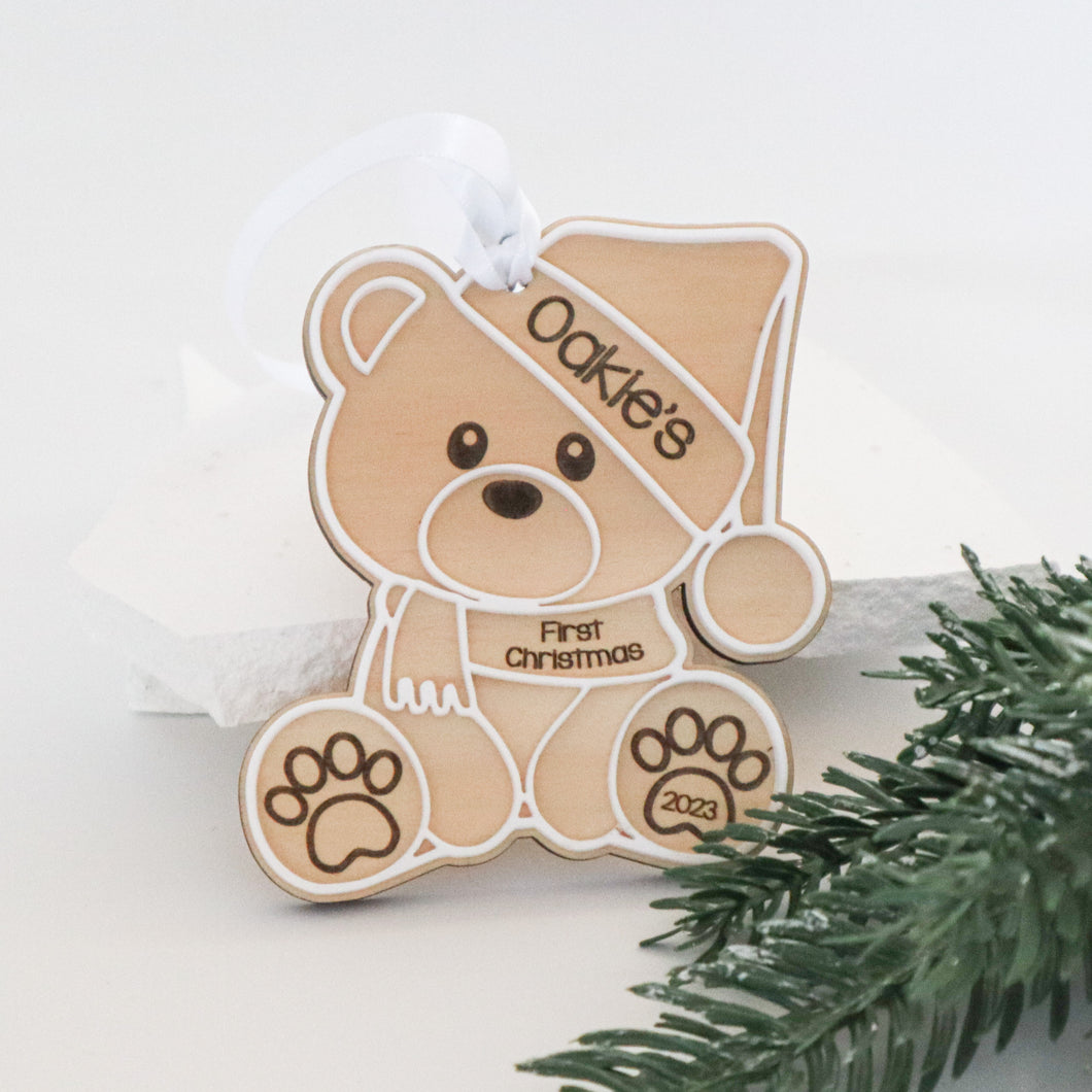 Teddy Bear Christmas Ornament