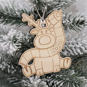 Novelty Reindeer 2020 Ornament Christmas Ornament| COVID 2020 Christmas Decoration