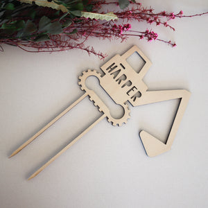 Digger Cake Topper