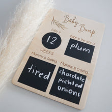 Load image into Gallery viewer, Baby Bump Countdown Board | Pregnancy Countdown Board | Editable Pregnancy Tracker
