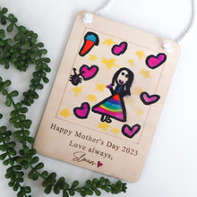 Load image into Gallery viewer, Mother’s Day Kids Drawing/ Artwork Plaque
