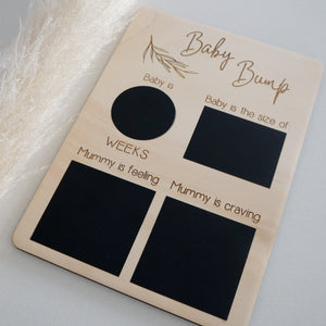 Baby Bump Countdown Board | Pregnancy Countdown Board | Editable Pregnancy Tracker